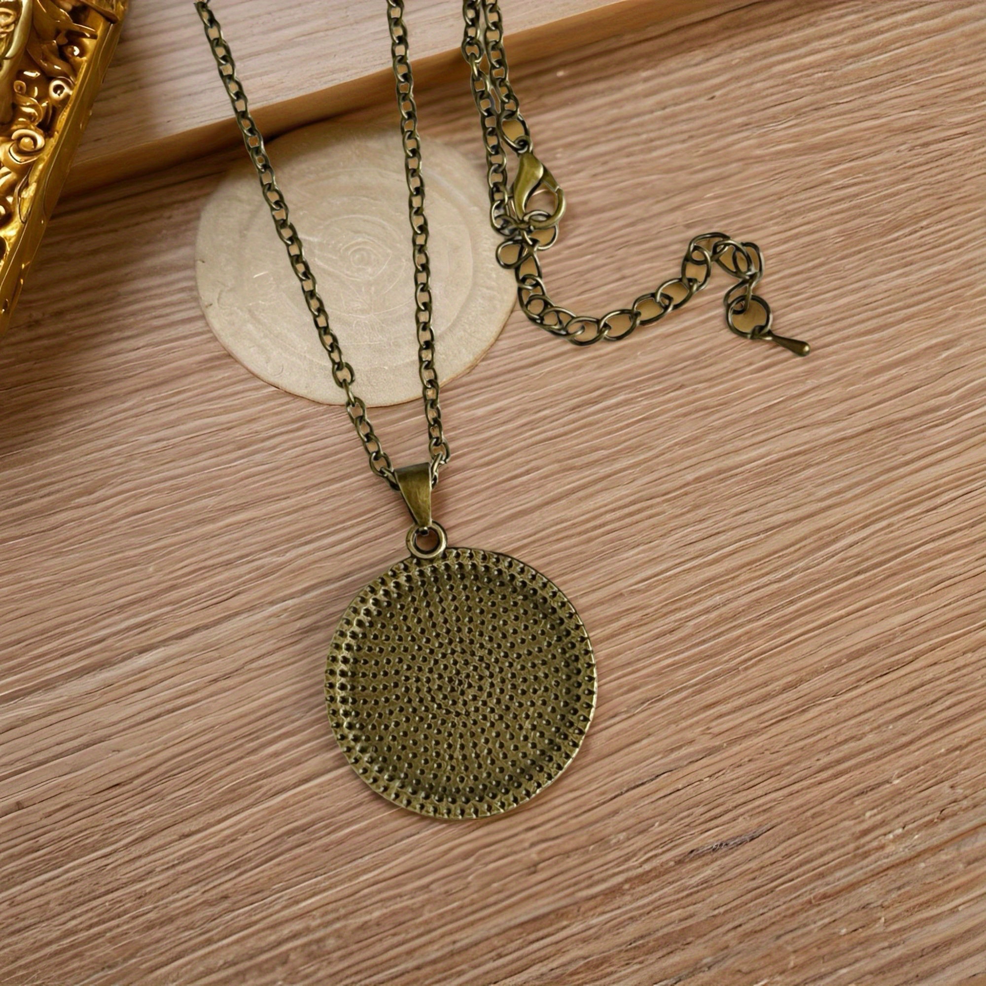 Handmade Glass Fern Koru Bud Pendant Necklace
